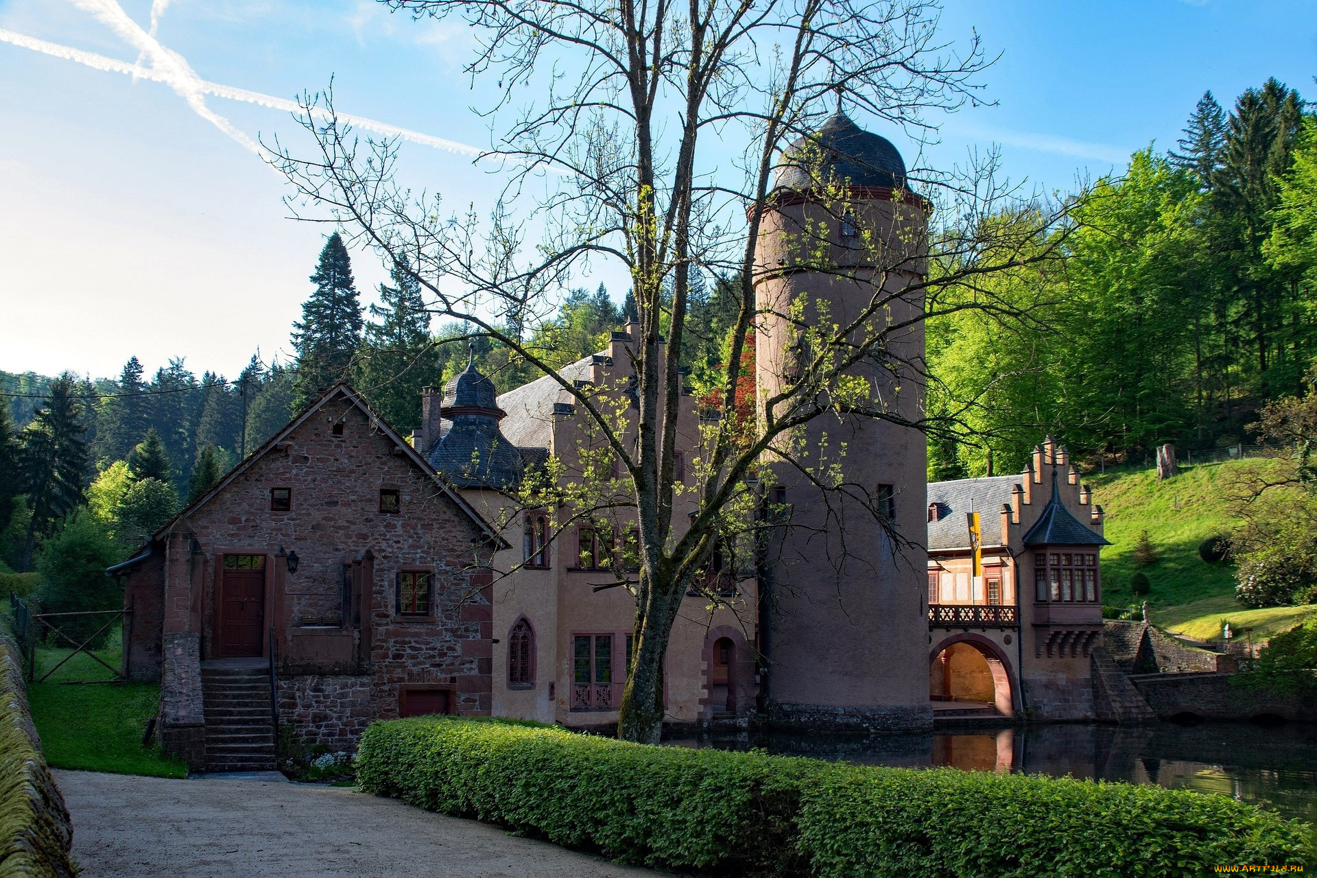 mespelbrunn castle, ,  , mespelbrunn, castle